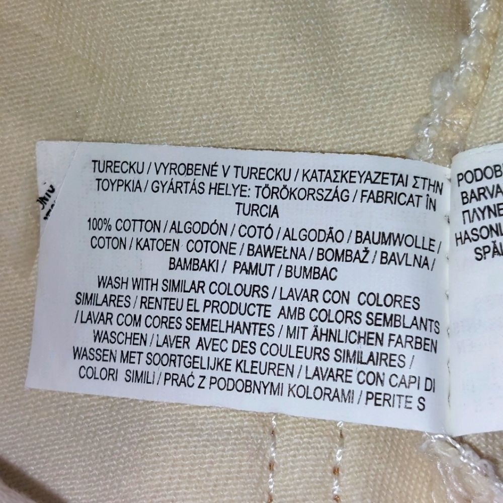 Denim Co. Women's 100% Cotton High Waist Wide Leg Cargo Jeans Cream Size 2 EUC - Picture 12 of 12
